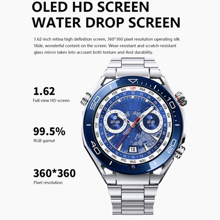 1.53 inch Front Camera Smart Watch Support AI Voice / SIM Card, Specification:2GB+32GB(Silver) - Image 4